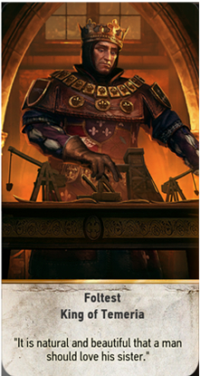Foltest King of Temeria card