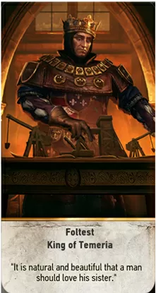 Foltest King of Temeria card