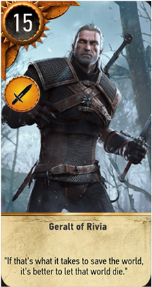 Geralt of Rivia card