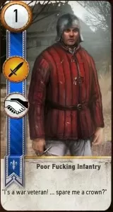 Poor Fucking Infantry card