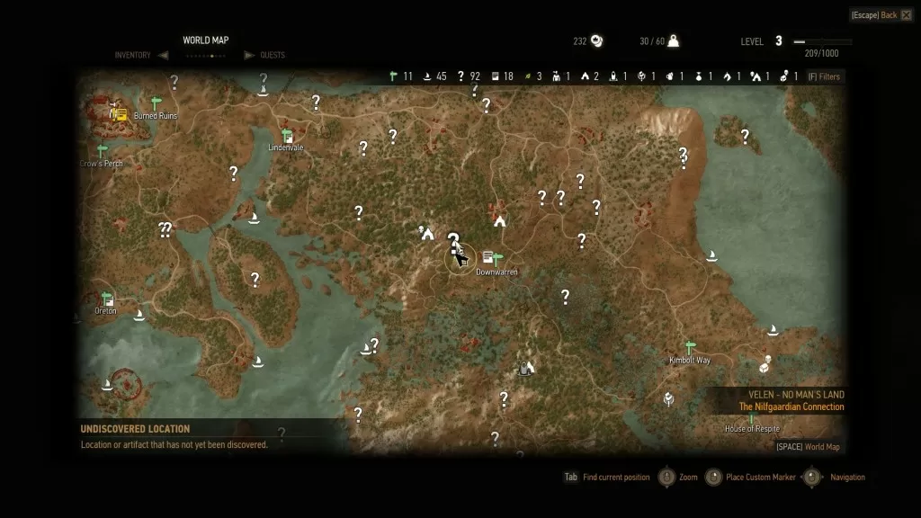 The Witcher 3 No Man's Land Place of Power
