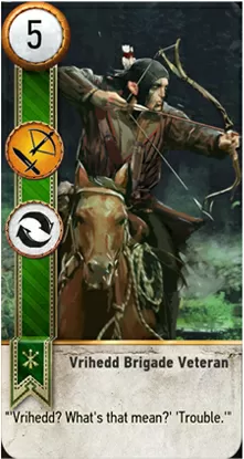 Vrihedd Brigade Veteran card