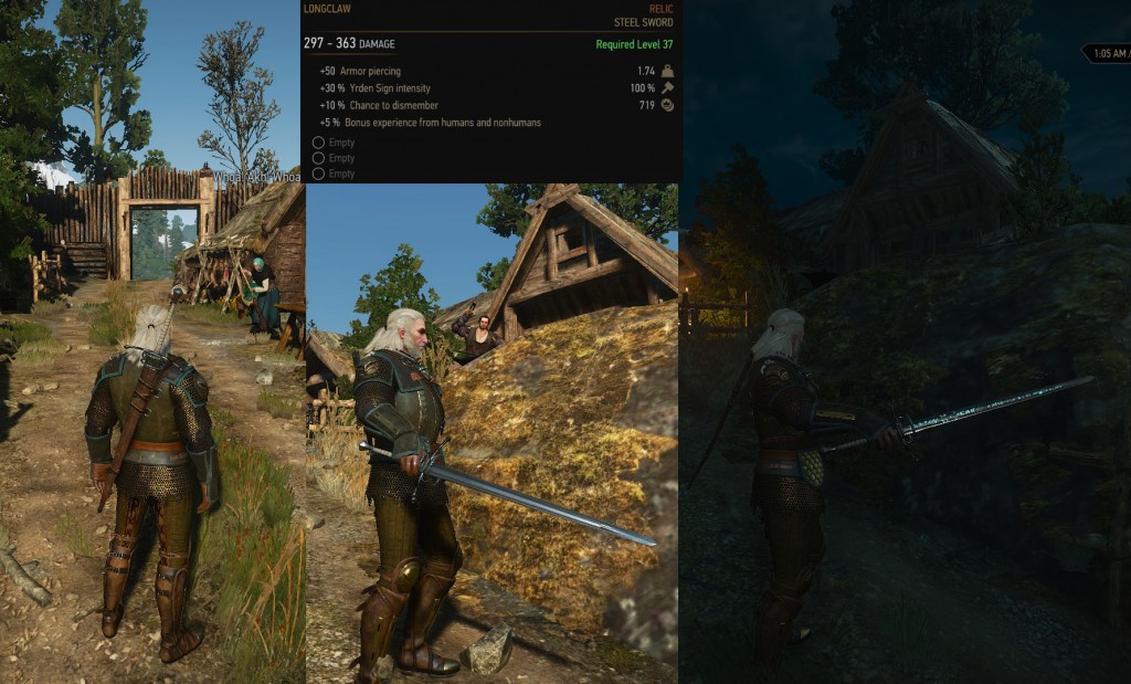 witcher 3 longclaw relic steel sword