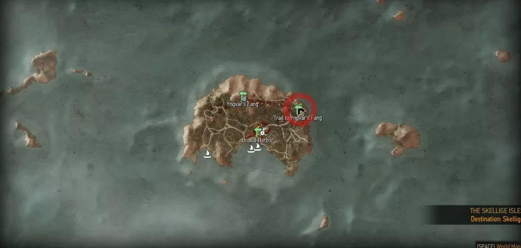 Witcher 3 Skellige Isle Place of Lower Locations