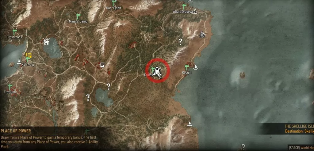 Witcher 3 Skellige Morskogen Fores Place of Power