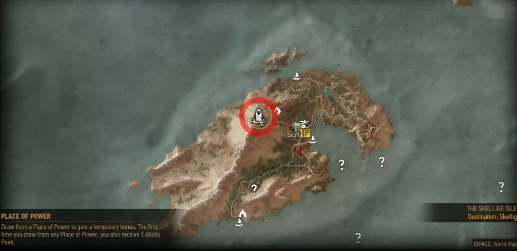 Witcher 3 Spikeroog Skellige Place of Power