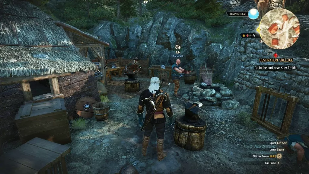 witcher 3 blacksmith arinbjorn