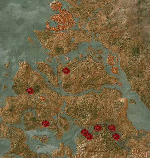 beggartick blossoms velen map location