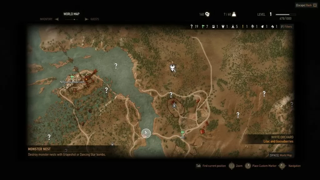 witcher 3 orchard farm ghoul nest 2