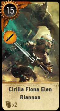 Witcher 3 Cirillia Ballad Heroes Gwent Card