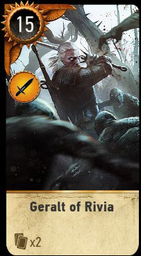 Witcher 3 Geralt Ballad Heroes Gwent Card