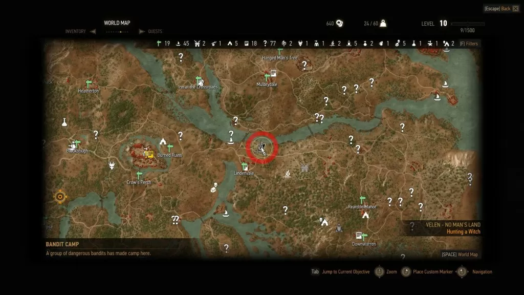 Witcher 3 Harpy Diagram Location