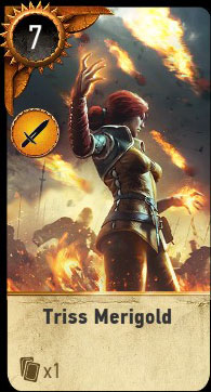 Witcher 3 Triss Merigold Ballad Heroes Gwent Card