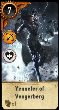 Witcher 3 Yennefer Ballad Heroes Gwent Card