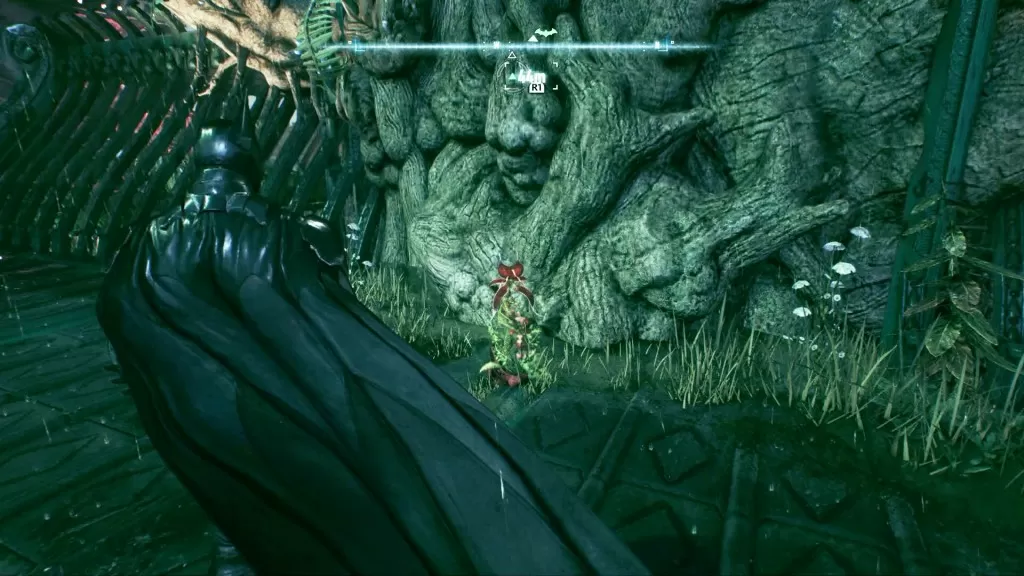 arkham knight flower riddle miagani island