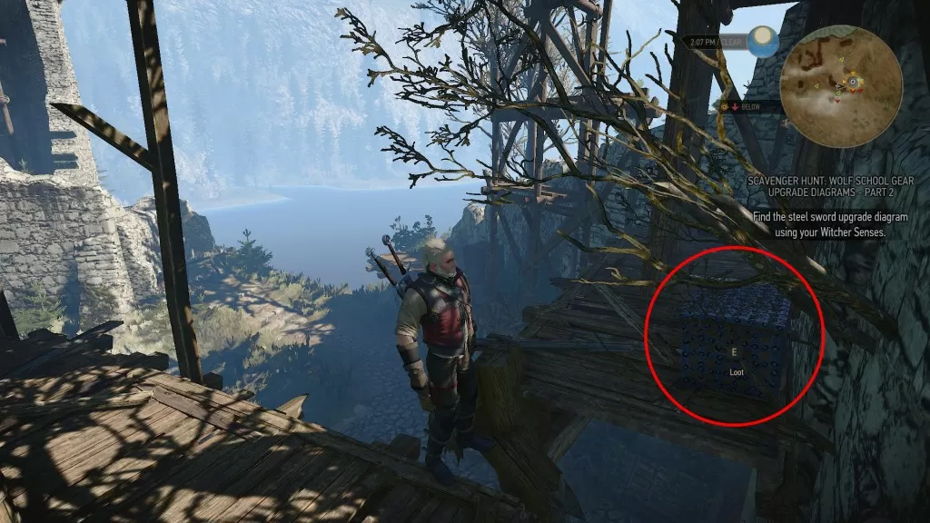 enhanced wolf steel sword location