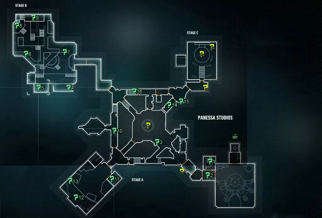 riddler trophy location map panessa studios