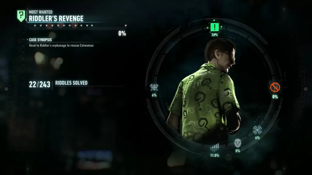 Batman Arkham Knight Riddler's Revenge Most Wanted Mission