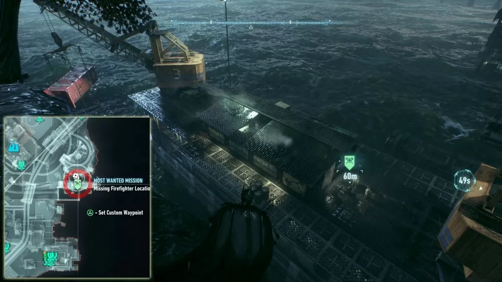 The Line of Duty Firefighter Bleake island Batman Arkham Knight