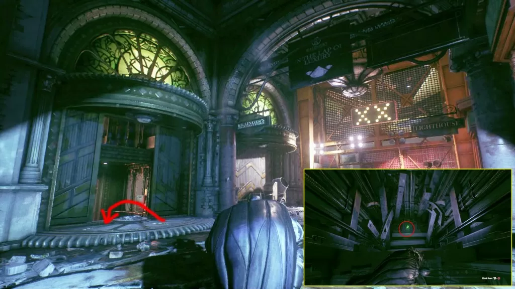 elevator riddler trophy arkham knight hq