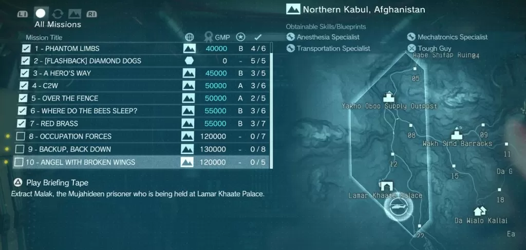 MGS The Phantom Pain Angel With Broken Wings Mission 10