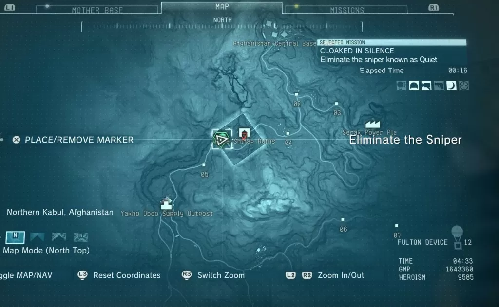 Metal Gear Solid TPP Cloaked in Silence Quiet Mission