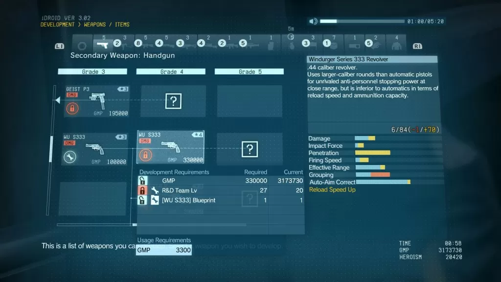 best weapons mgsv wu s333