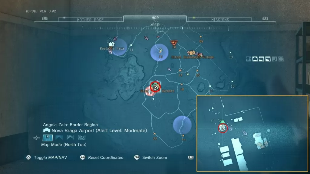 mgs5 angola poster locations