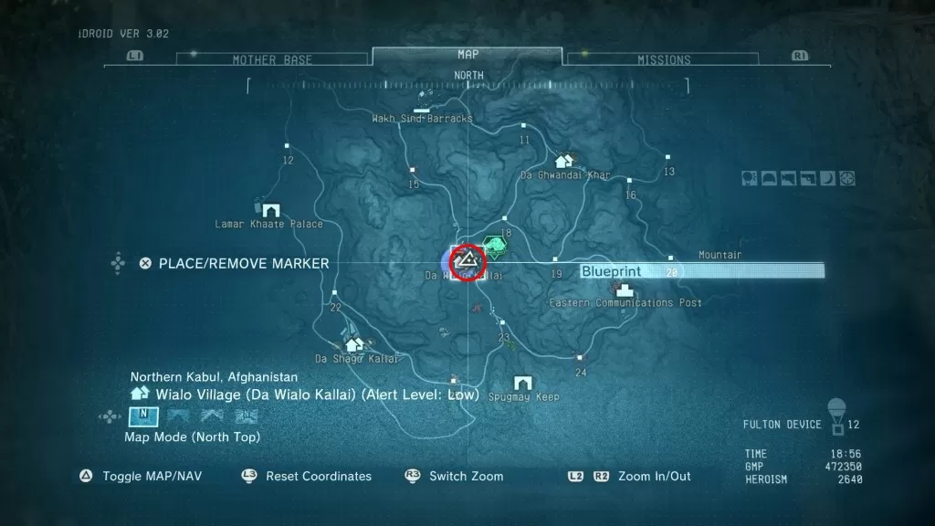 mgs5 phantom pain riot smg blueprint location