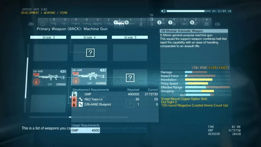 mgs5 weapons un-aam