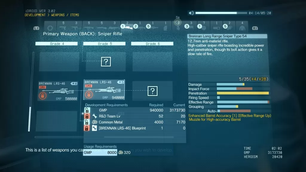 mgsv phantom pain brennan lrs-46