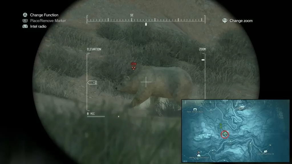 mgsv phantom pain himalayan brown bear location