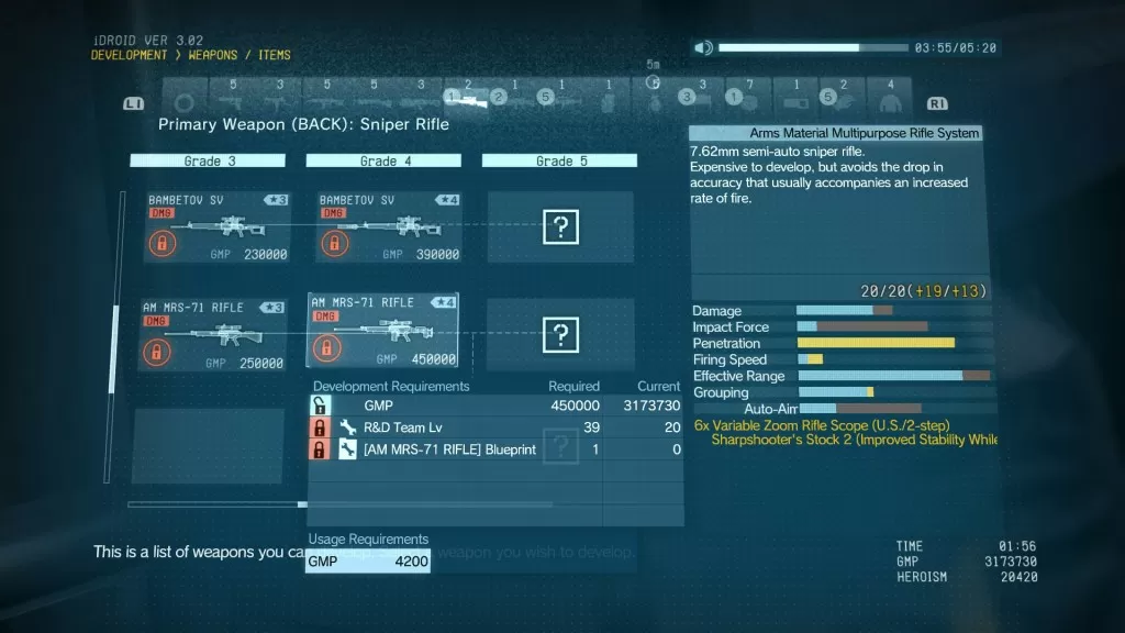 mgsv tpp am mrs-71 rifle