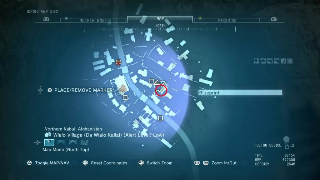 mgsv where to find riot smg blueprint