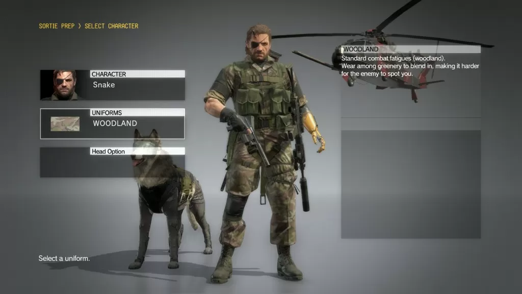 mgsv woodland uniform snake