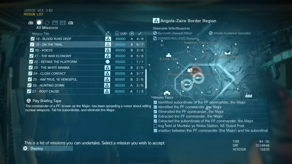 MGS The Phantom Pain On the Trail Mission 19 Walkthrough