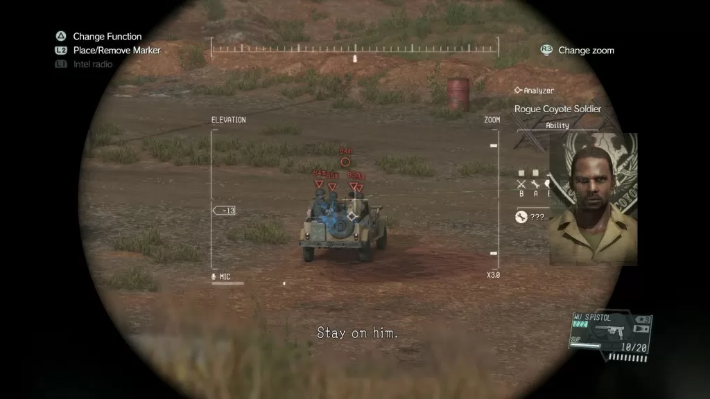 MGS The Phantom Pain On the Trail Major's Subordinate