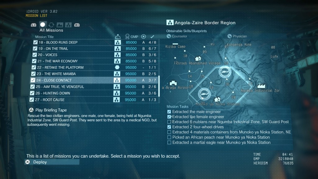 Metal Gear Solid 5 TPP Close Contact Mission Walkthrough