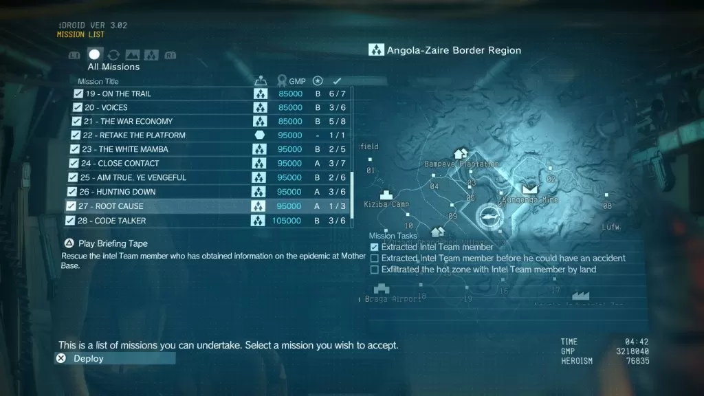 Metal Gear Solid 5 TPP Root Cause Mission Walkthrough