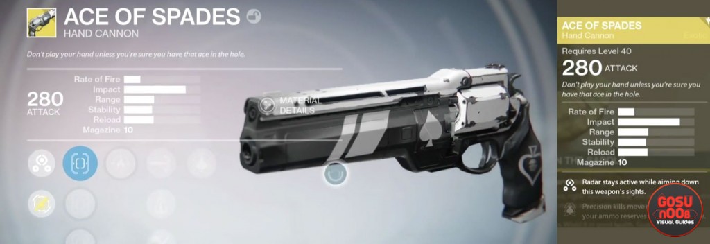 ace of spades exotic hand canon