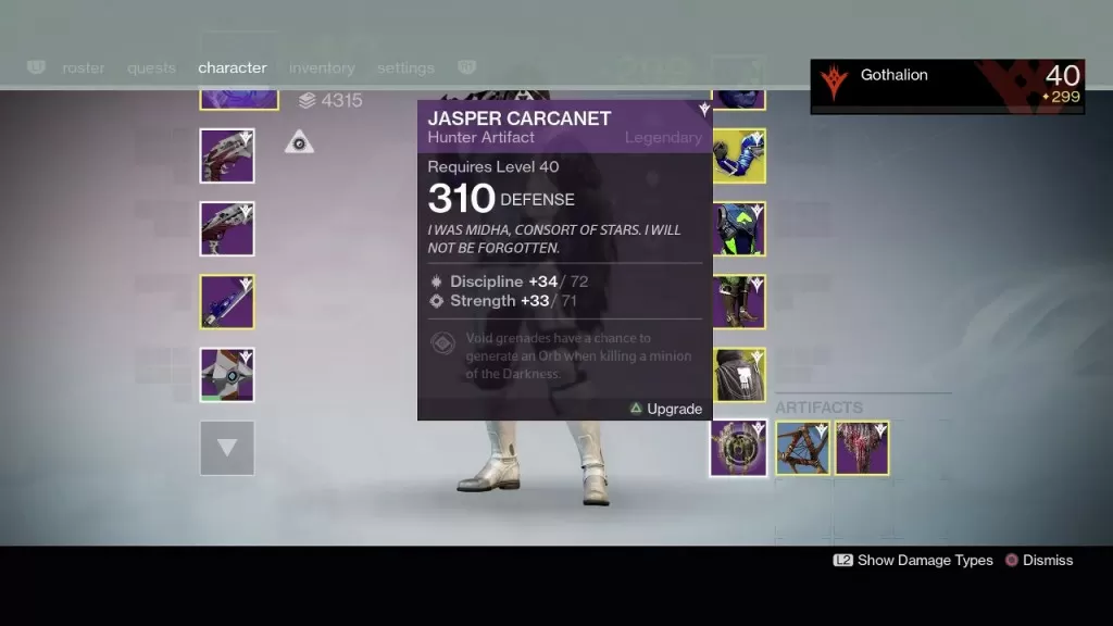 destiny king's fall legendary item