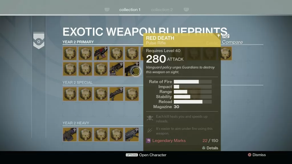 destiny taken king exotic blueprints