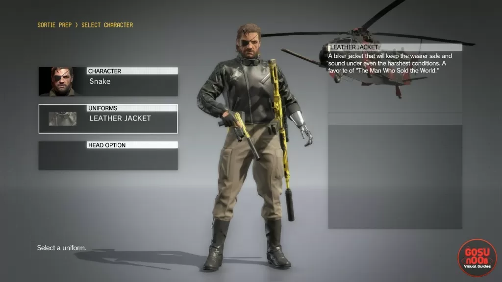 mgs5 leather jacket uniform