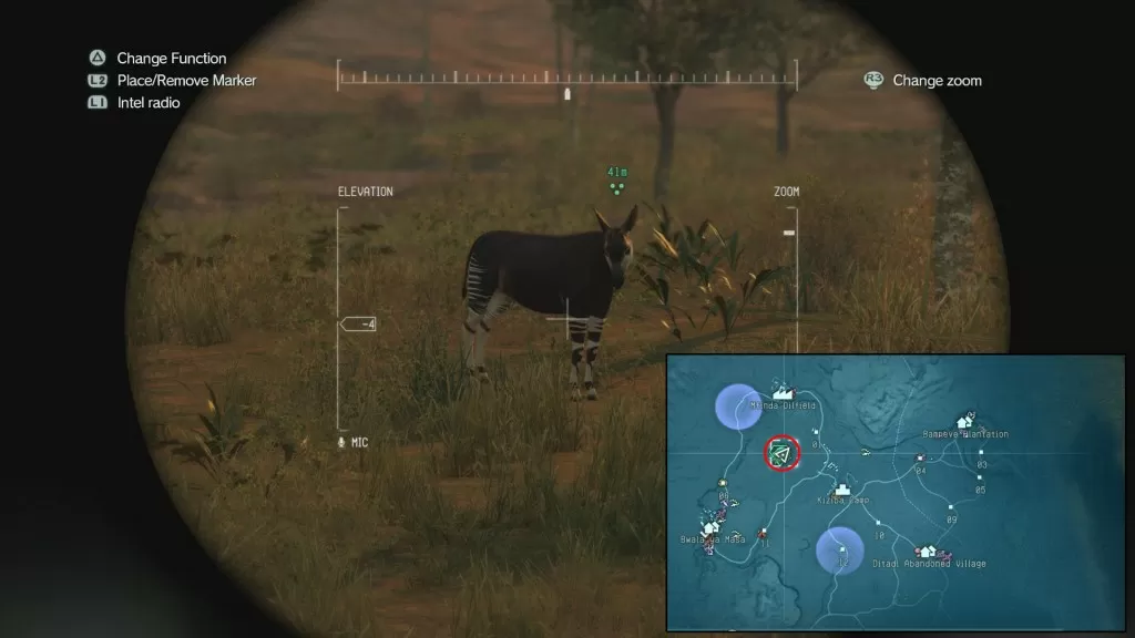 mgs5 okapi animal location