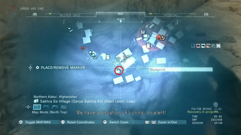 mgs5 phantom pain ir sensor blueprint location