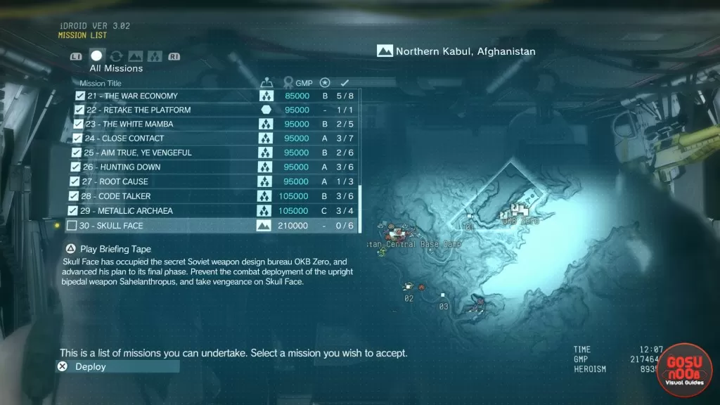 mgs5 skull face mission walkthrough