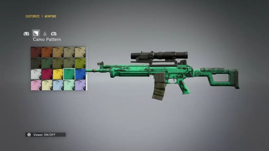 mgsv weapon color