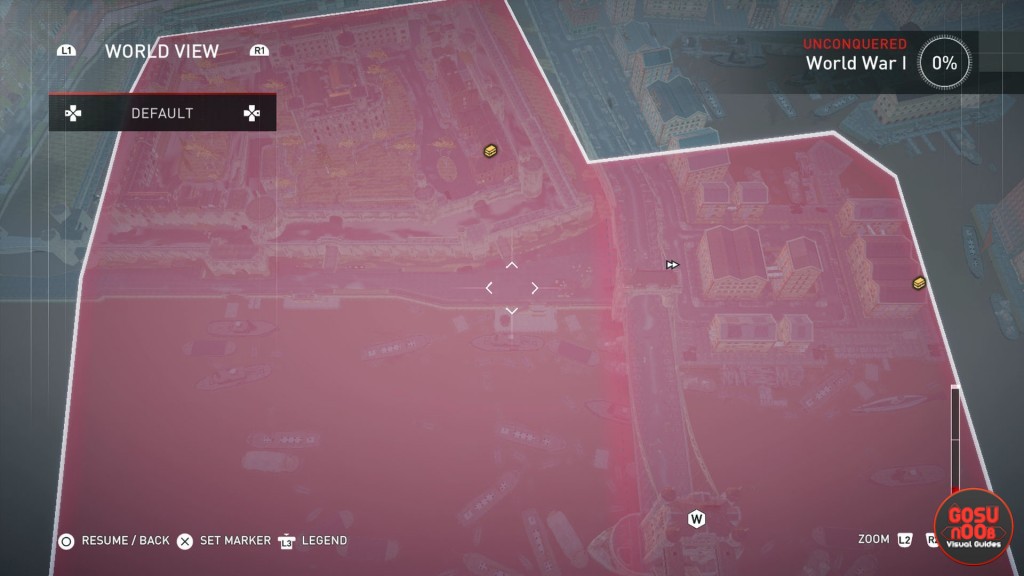 AC Syndicate WWI Locked Chests Map