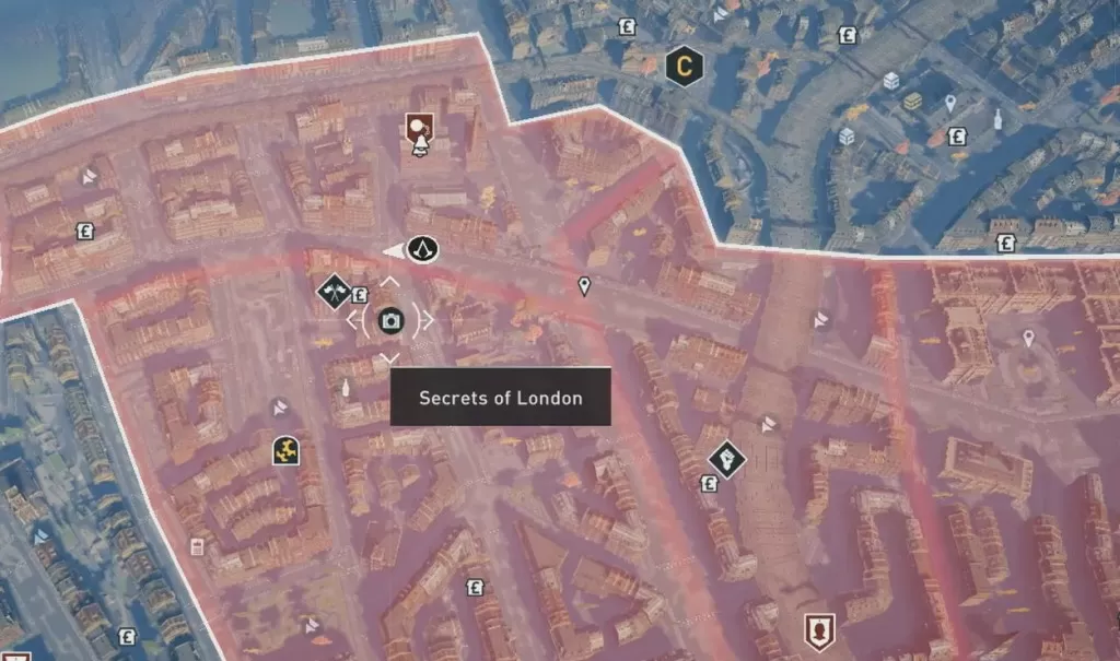 secret 17 city of london map zoomed in