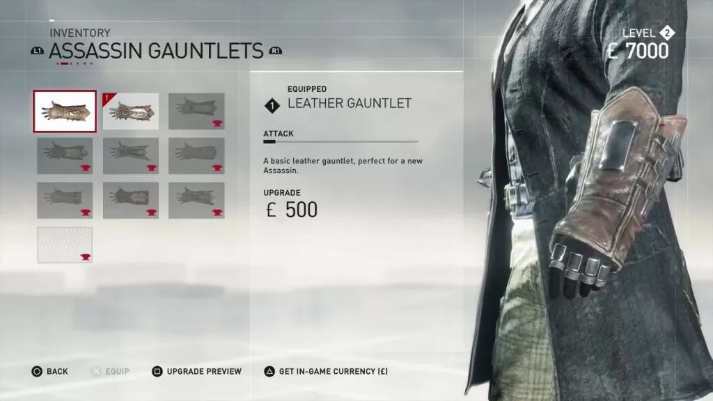 ac syndicate leather gauntlet